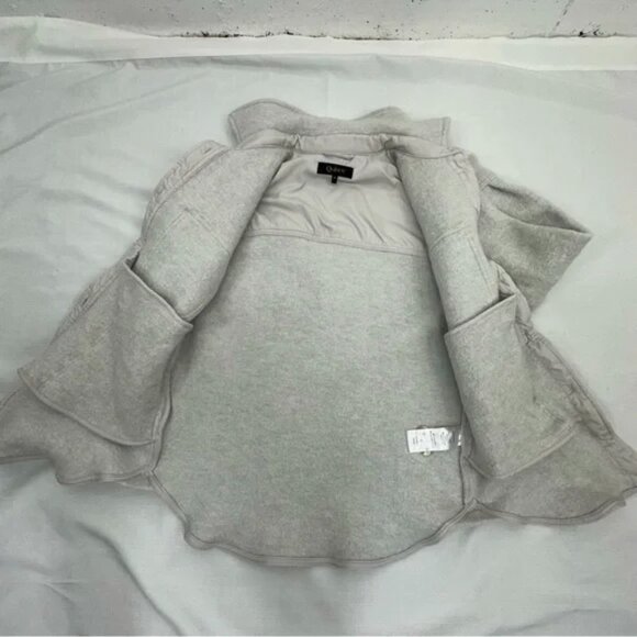 Quince Women’s size Medium Light Gray Boiled Wool Shirt Jacket READ - Picture 9 of 16